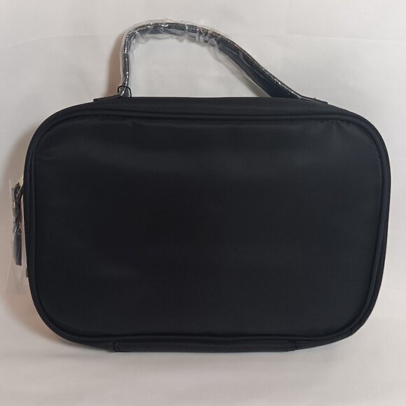 Vanessa Williams Large Cosmetic Bag NWT and Dustbag Black - Picture 2 of 9